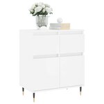 vidaXL Buffet Blanc 60x35x70 cm Bois d'ingénierie