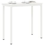 vidaXL Table de bar Blanc 110 x 55 x 105 cm Bois de pin massif