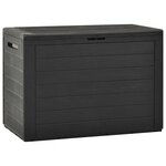 vidaXL Boîte de rangement de jardin Anthracite 78x44x55 cm