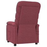 vidaXL Fauteuil électrique de massage Bordeaux Tissu