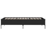 vidaXL Cadre de lit sans matelas noir 100x200 cm