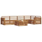 vidaXL Ensemble de canapés d'extérieur 6 Pièces Naturel
