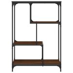 vidaXL Bibliothèque chêne marron 81x36x115 cm bois ingénierie et acier