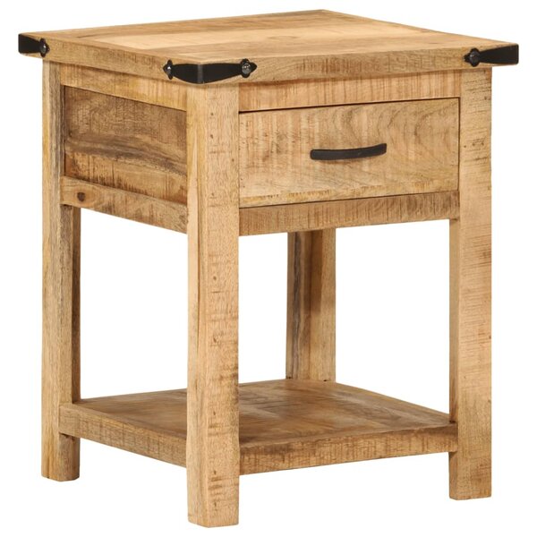 vidaXL Table de chevet 40x40x50 cm bois de manguier massif