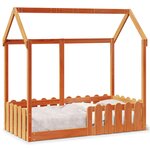 vidaXL Cadre de lit d'enfants forme de maison sans matelas 70x140 cm