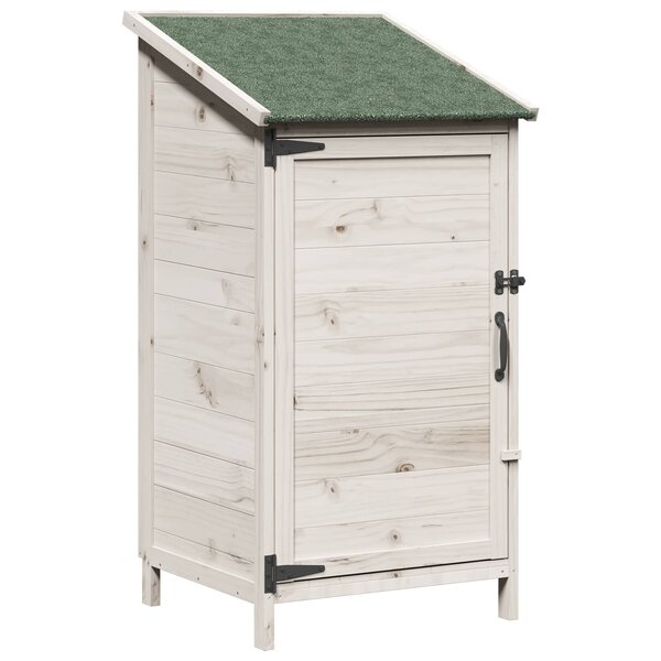 vidaXL Abri de jardin Blanc 59 x 56 x 113 5 cm Bois d'ingénierie