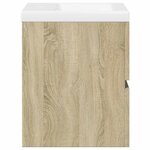 vidaXL Ensemble de meubles de salle de bain 2 Pièces chêne sonoma
