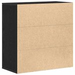 vidaXL Buffet latéral Chêne noir 79x38x80 cm Bois d'ingénierie