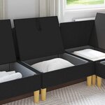 vidaXL Sofa avec rangement Tissu