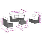 vidaXL Salon de jardin avec coussins 8 Pièces beige résine tressée