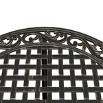vidaXL Ensemble de bistrot 3 Pièces bronze aluminium coulé