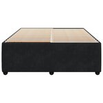 vidaXL Cadre de lit Noir 140x190 cm Velours