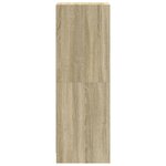 vidaXL Buffet avec portes en verre chêne sonoma 35x37x109 cm