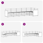 vidaXL Ensemble de canapés d'extérieur 5 pc Naturel
