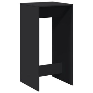 vidaXL Table de bar noir 51x50x103 5 cm bois d'ingénierie