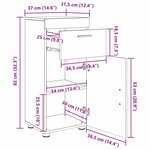vidaXL Ensemble de mobilier de salle de bain avec tiroir TULUM Blanc