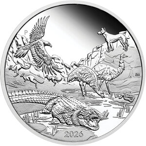 Monnaie OUTBACK Wonders of Australia 1 Oz Argent 1$ Australia 2026 (PRÉCOMMANDE)