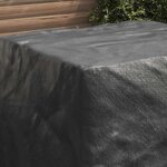 vidaXL Housse pour meubles Uni Noir 116 x 100 x 120 cm 600D