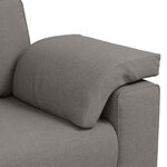 vidaXL Canapé 2 Pièces Taupe 219 x 80 x 82 cm tissu