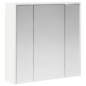 vidaXL Armoire Miroir de Salle de Bain Blanc 63 5 x 16 x 62 5 cm