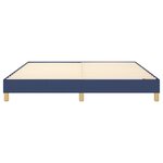 vidaXL Cadre de lit sans matelas bleu 180x200 cm tissu