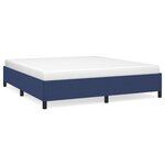 vidaXL Cadre de lit Bleu 180 x 200 cm Tissu
