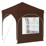 vidaXL Tente de fête pop-up 192 x 192 x 245 cm Marron