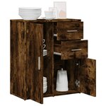 vidaXL Buffet chêne fumé 60x31x70 cm bois d'ingénierie
