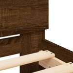 vidaXL Cadre de lit sans matelas avec tête de lit 100x200 cm