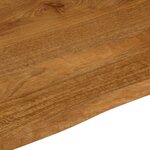 vidaXL Dessus de table 90x80x3 8 cm bord vivant bois massif manguier