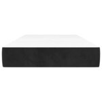 vidaXL Matelas de lit à ressorts ensachés fermeté moyenne noir 80x210x20 cm velours