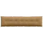 vidaXL Coussin de Dos Marron 200 x 50 cm Tissu en velours côtelé