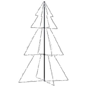 vidaXL Arbre de Noël cône 200 LED d'intérieur/d'extérieur 98x150 cm