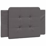 vidaXL Cadre de lit sans matelas Zadar gris 90x200 cm similicuir