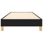 vidaXL Cadre de lit à ressorts noir 100x200 cm tissu