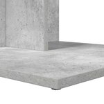 vidaXL Table d'appoint Gris béton 45 x 40 x 62 5 cm Bois d'ingénierie