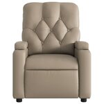 vidaXL Fauteuil inclinable Cappuccino Similicuir