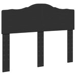 vidaXL Cadre de lit avec tiroir Noir 135 x 190 cm Bois d'ingénierie