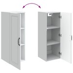 vidaXL Armoire Murale 33 x 34 5 x 90 cm Bois d'ingénierie Blanc