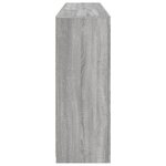 vidaXL Buffet avec lumières LED sonoma gris 162x37x100 cm