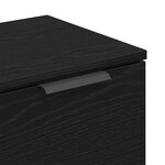 Buffet en chêne noir vidaXL - 60 x 30 x 70 cm - Fabriqué en bois d'ingénierie