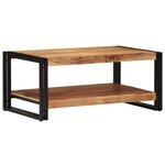 vidaXL Table basse 90x50x38 cm bois massif acacia
