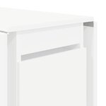 vidaXL Table à dîner 2 Pièces 140 x 80 x 77 cm Bois d'ingénierie Blanc