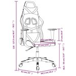 vidaXL Chaise de jeu de massage Noir et rouge bordeaux Similicuir