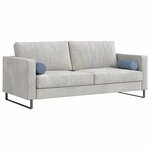 vidaXL Coussins d'accent 2 Pièces Bleu Ø 15 x 40 cm