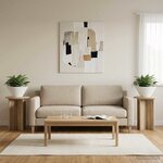 vidaXL Support de Plante 2 pièces Chêne Sonoma Ø29 5 x 40 cm