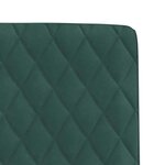 vidaXL Chaises à manger lot de 4 Vert foncé Velours