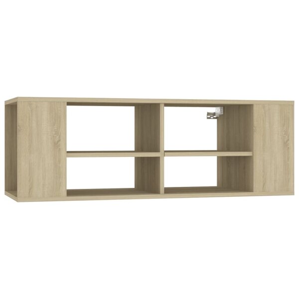 vidaXL Meuble TV mural Chêne sonoma 102x35x35 cm Bois d’ingénierie