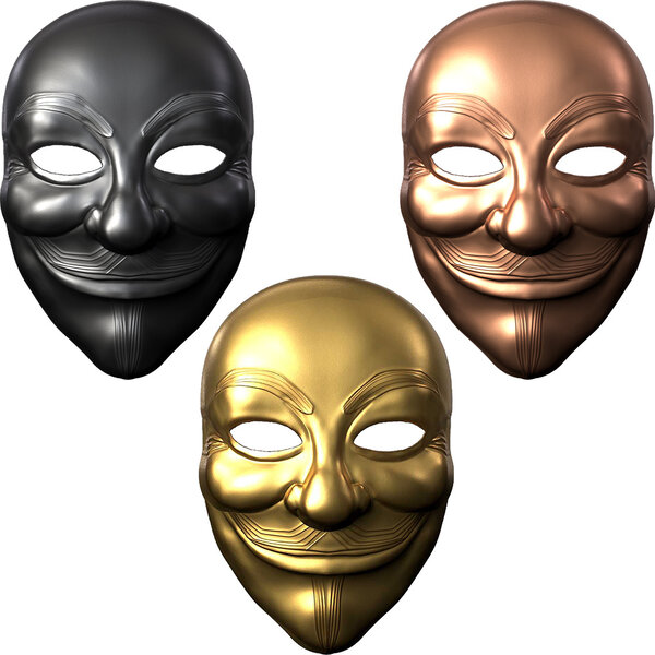 Monnaie GUY FAWKES MASK Blind Box 2 Oz Cuivre 1$ Liberia 2026 (PRÉCOMMANDE)
