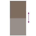vidaXL Store enrouleur occultant café 105x210cm largeur du tissu